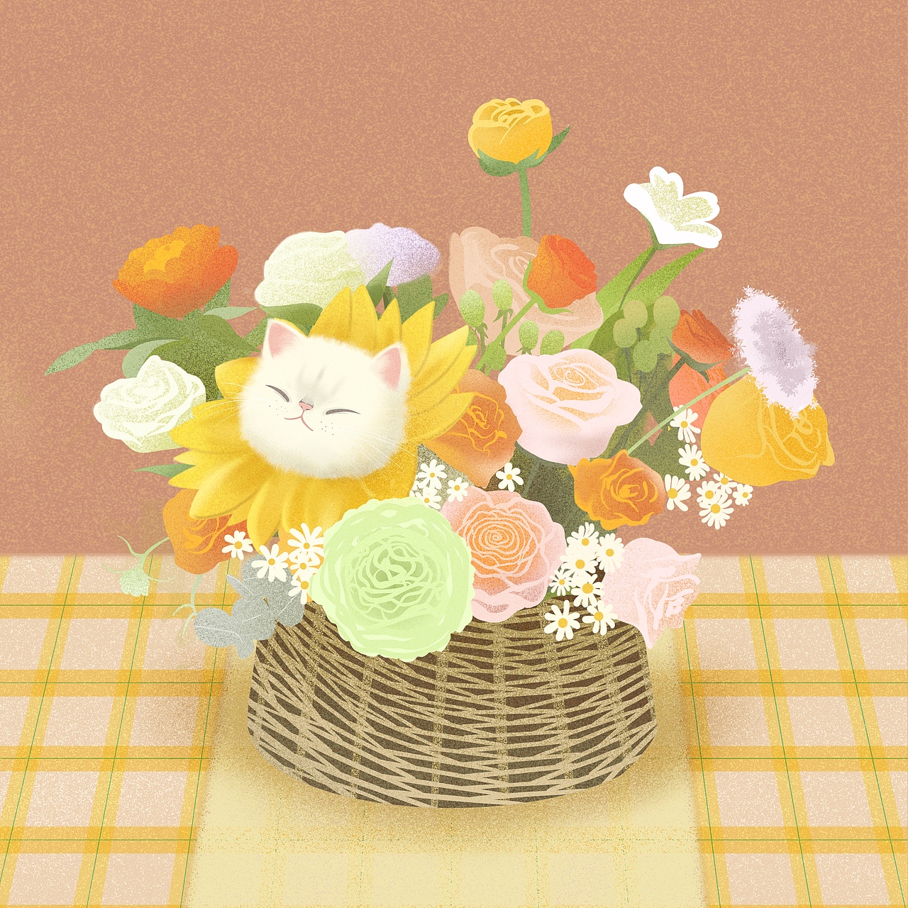 「我在这里」——猫咪系列（图ZMjk5MDQ2OTg4） - 艺术插画 - 站酷设计师Gardenia栀子原创素材 - 站酷ZCOOL