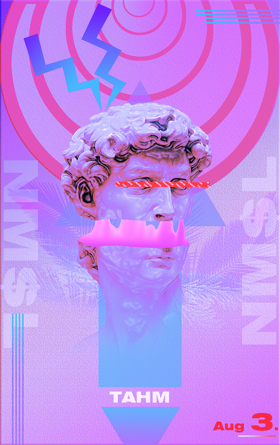 分享标签大卫雕塑蒸汽波海报作品信息创作时间2019/08