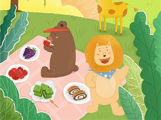 小动物插画H5-春夏秋冬