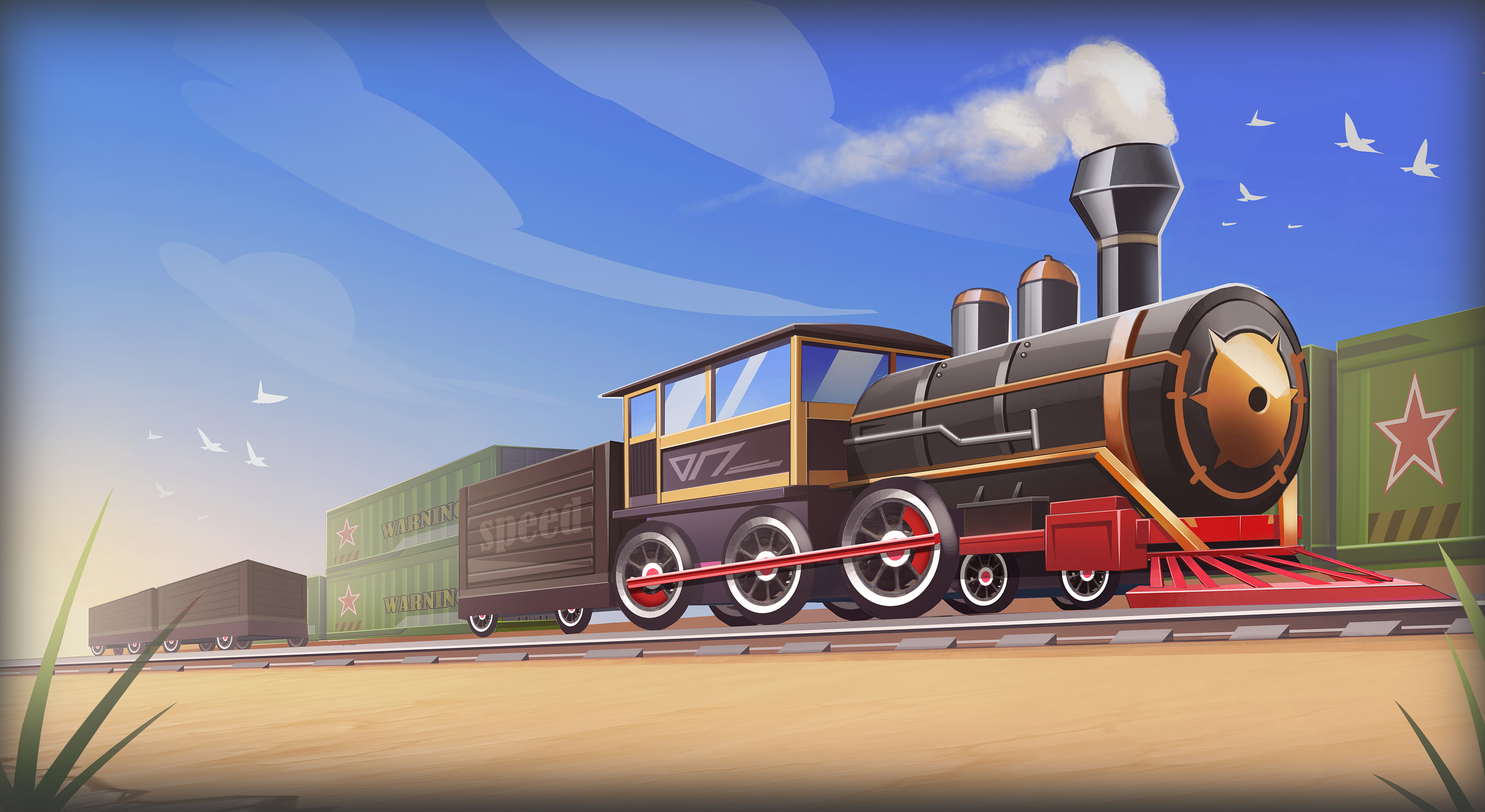 赛车场景氛围图|插画|游戏原画|叹先生wayne - 原创作品 - 站酷