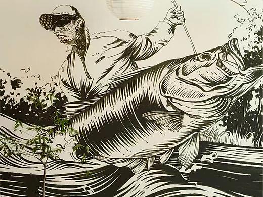 原创插画装饰|「渔民海钓」主题系列(一)