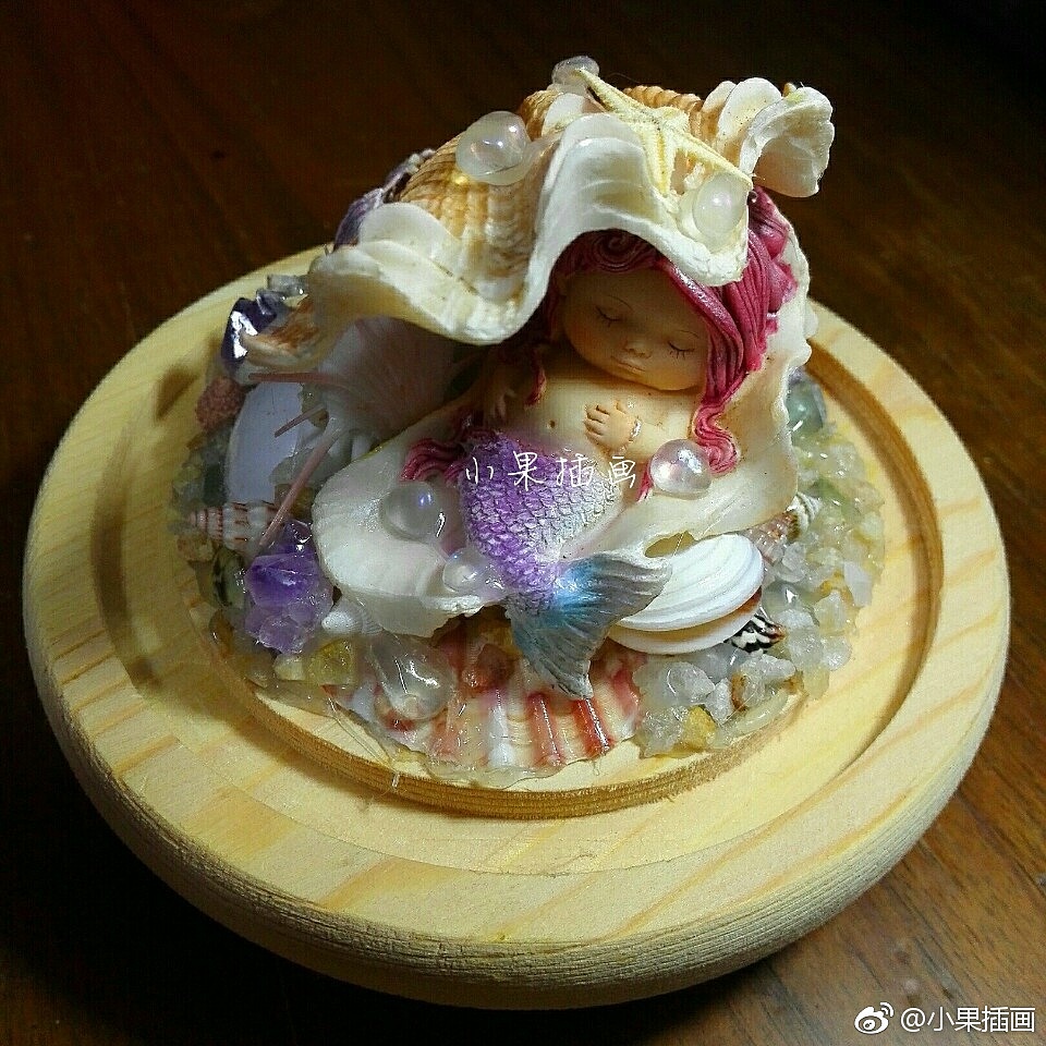小果手工（四）小人鱼（图ZODczNTczOTY=） - 其他手工艺 - 站酷设计师小果插画原创素材 - 站酷ZCOOL