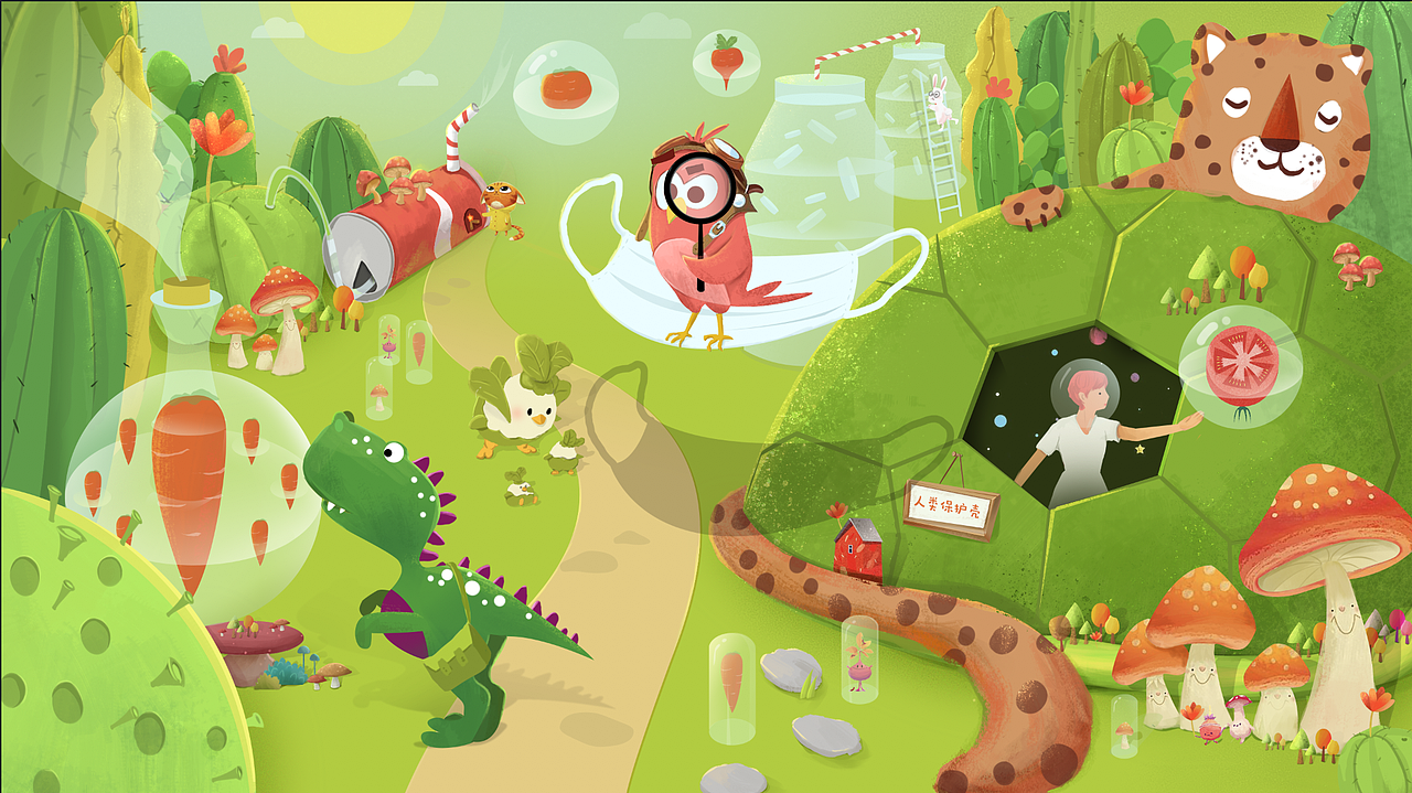 动物探险小队在实验室里的冒险