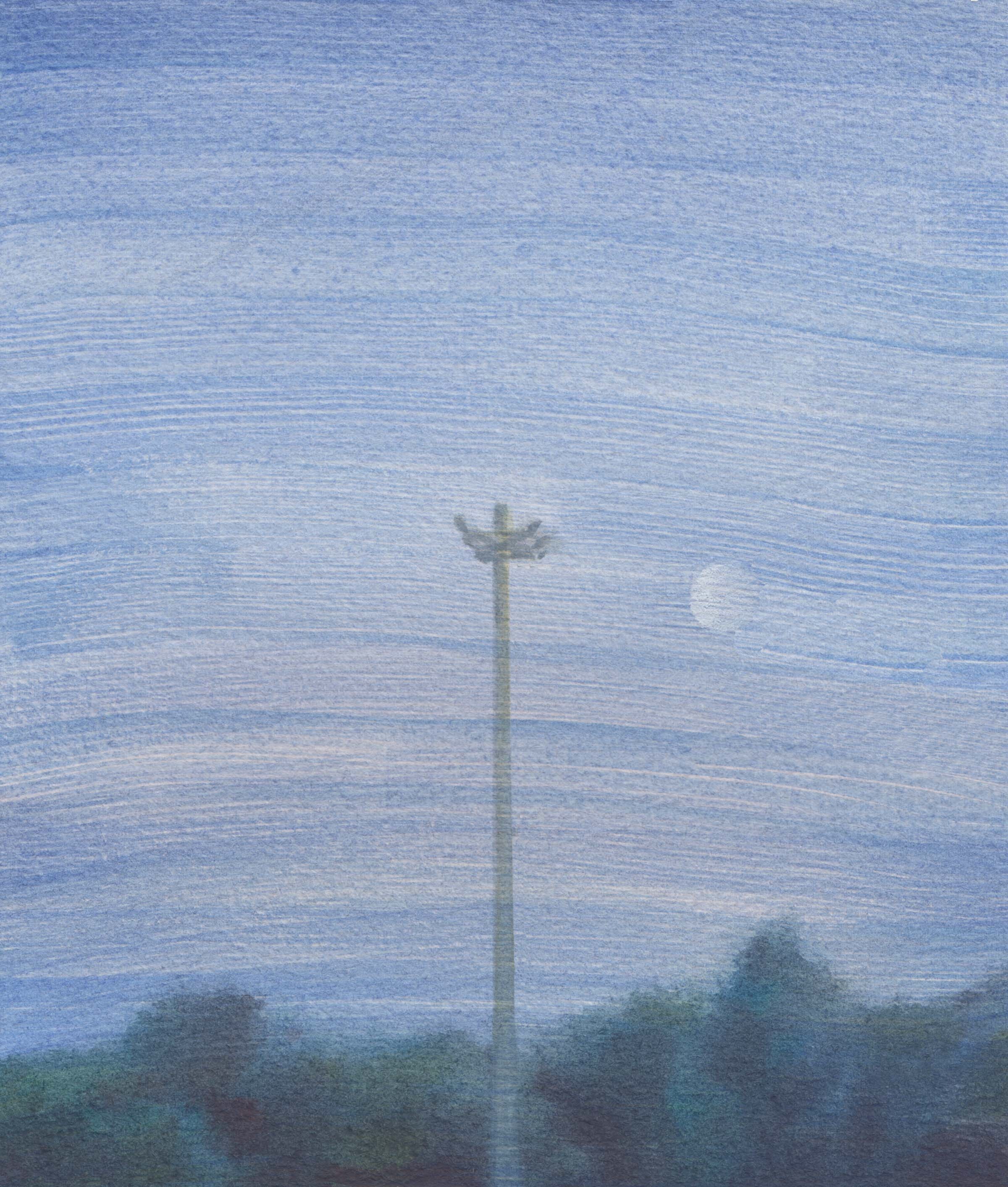 2017#有一天我说要画一百张蓝色的小画|纯艺术|绘画|柚老板 - 原创