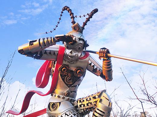 英明神武的孙悟空齐天大圣雕像