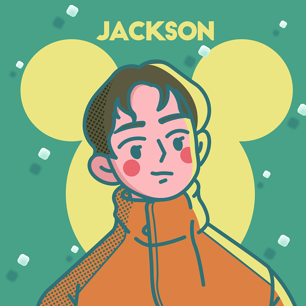 新年到了,好久没有给家人画头像,最近爱画的风格,用几种颜色,简单的