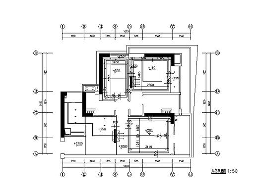 部分CAD户型平面图