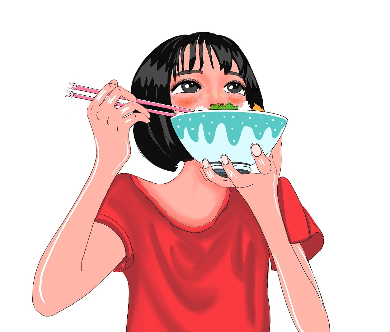 记得按时吃饭哟