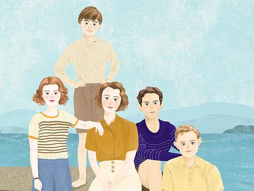 英剧《德雷尔一家》插画练习