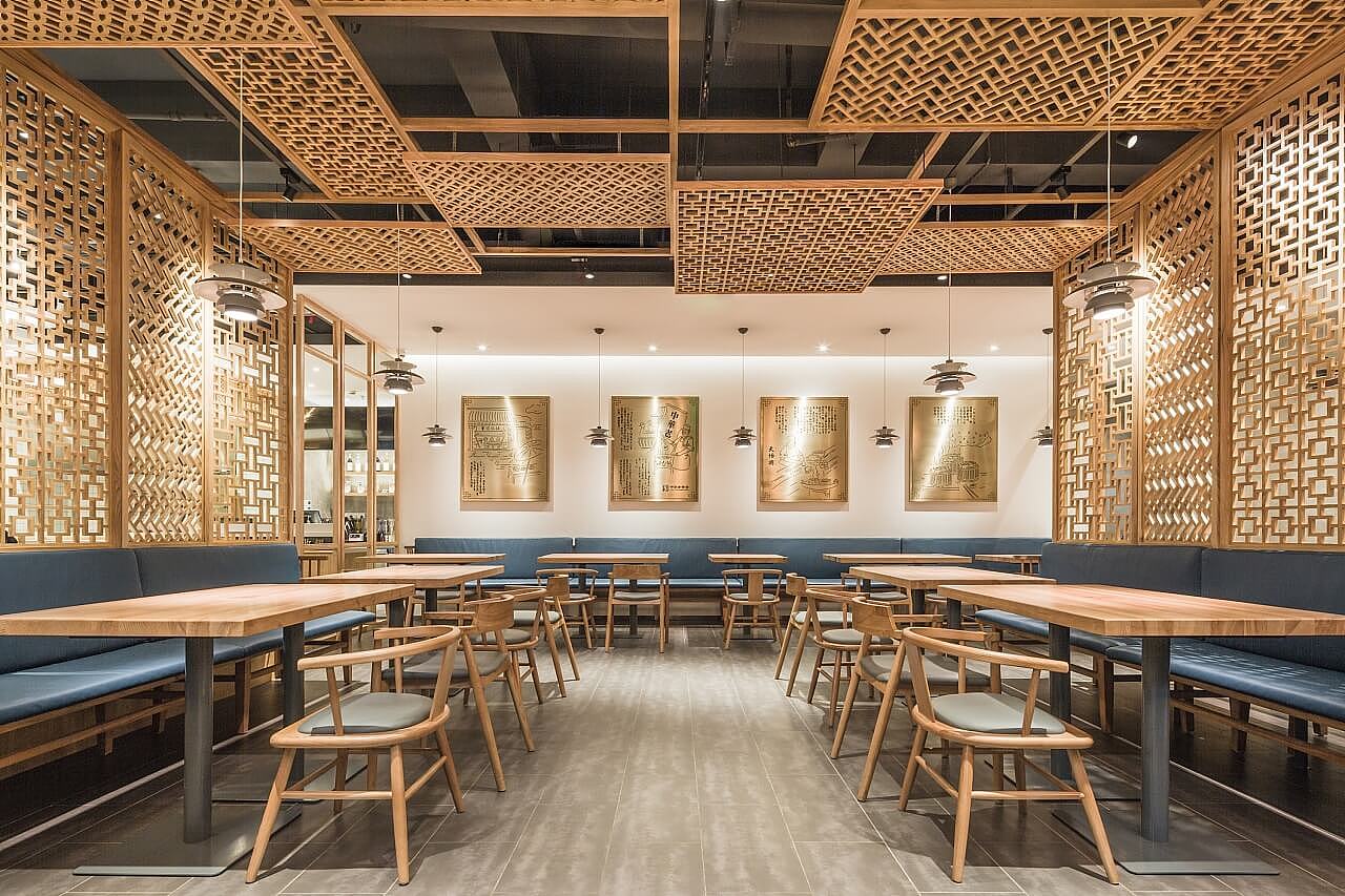 郑州天怡兴手工饺子店装修设计公司案例