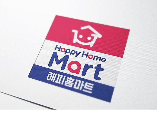 快乐家 连锁超市 品牌设计