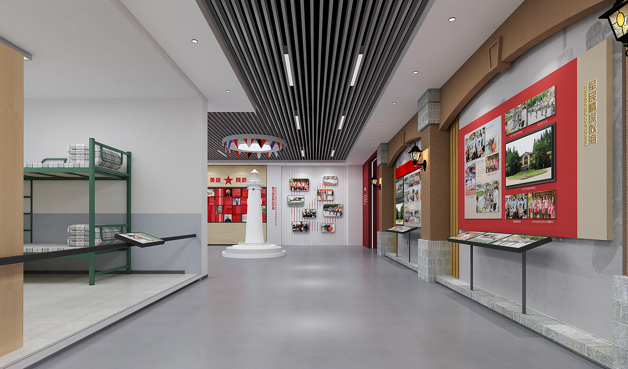 退役军人社区展厅（图ZMjgxODczMzU2） - 展陈设计 - 站酷设计师苏阁品牌设计原创素材 - 站酷ZCOOL