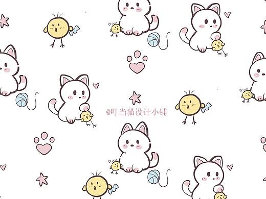 圖案設(shè)計(jì)（個(gè)人主頁(yè)-ZNjczMTY3MjA=） - 兒童插畫 - 站酷設(shè)計(jì)師貓不愛吃魚原創(chuàng)素材 - 站酷ZCOOL