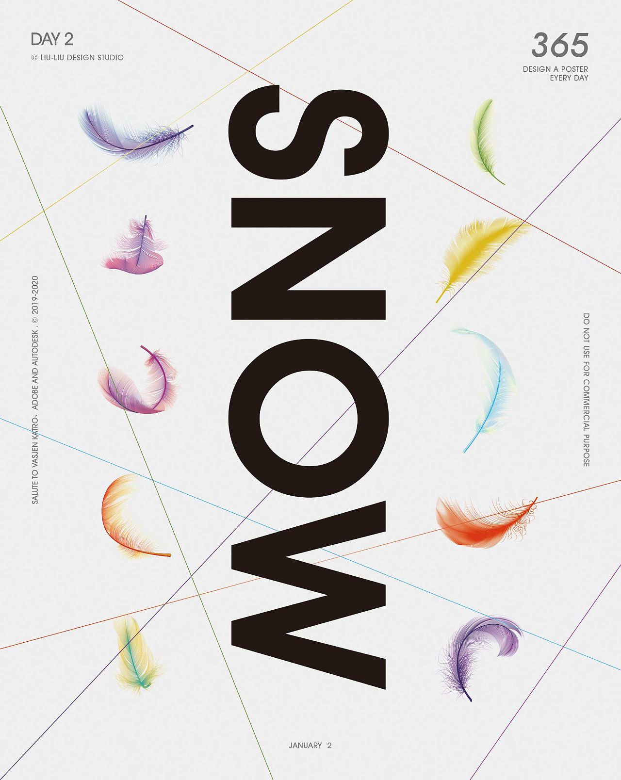 一个快奔四的老设计刘刘-365海报系列作品