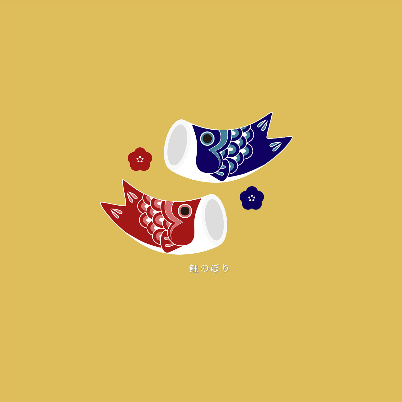 一组原创的和风小插画