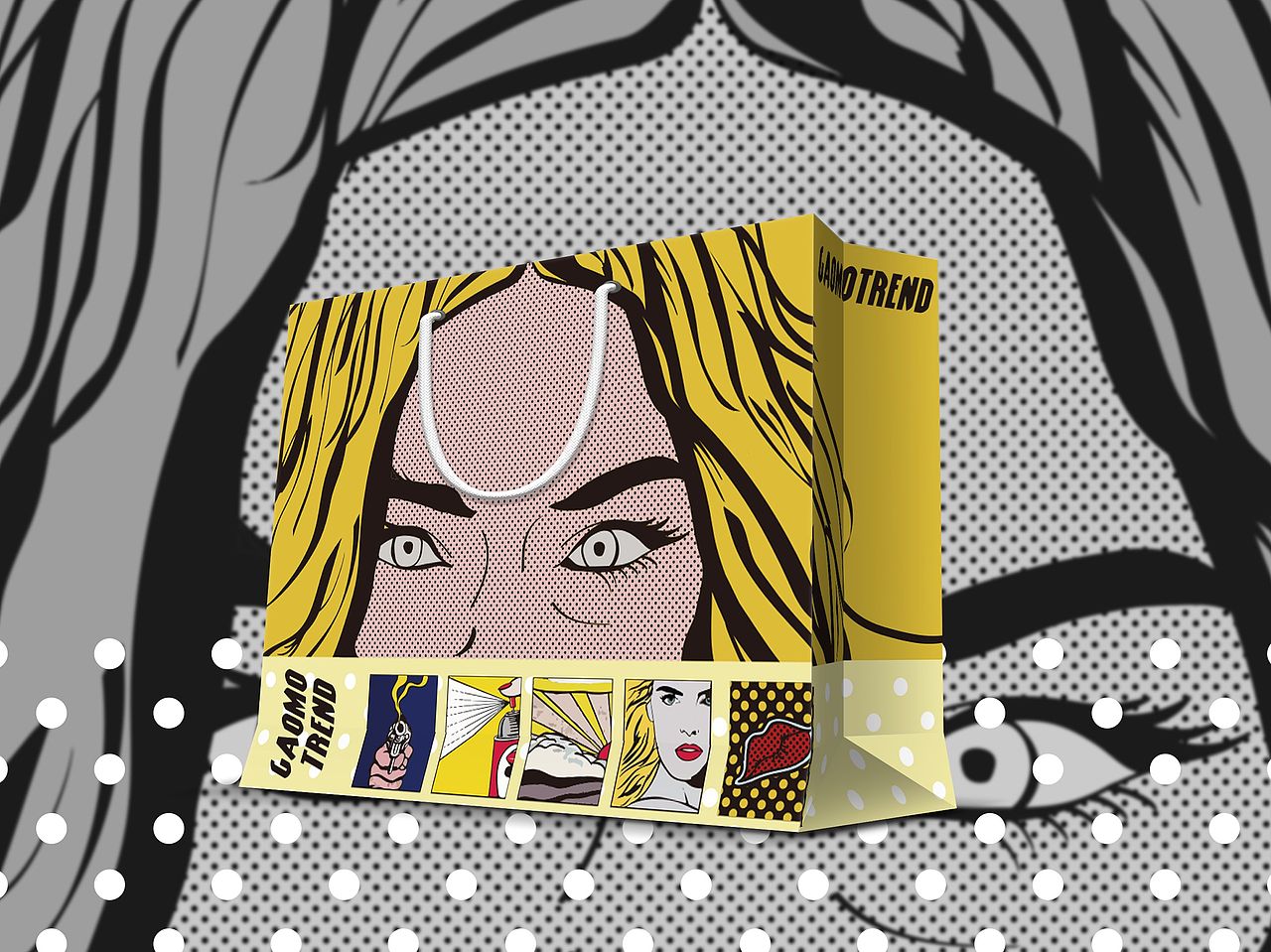 女装手提袋设计（图ZMTkxNTAxMzQ4） - 包装 - 站酷设计师明早五点设计原创素材 - 站酷ZCOOL