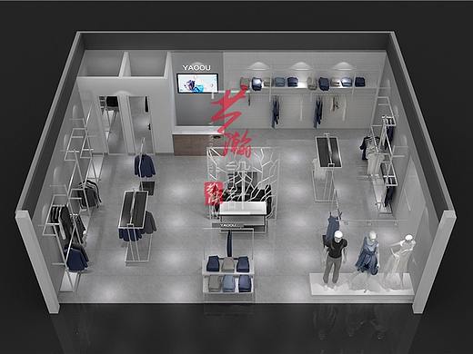 服装店设计室内效果图装修效果图设计店铺装修店铺设计