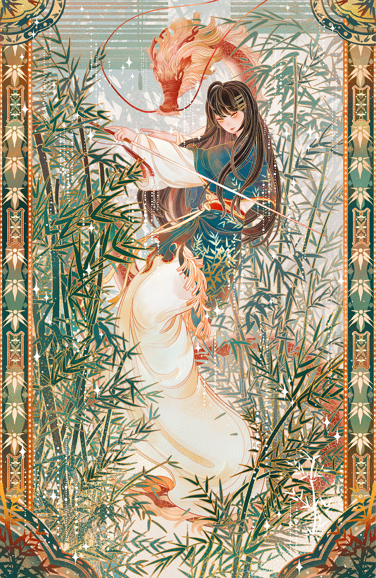 《君子香》（图ZMjg4NTI2ODQ0） - 商业插画 - 站酷设计师插画师宴山原创素材 - 站酷ZCOOL
