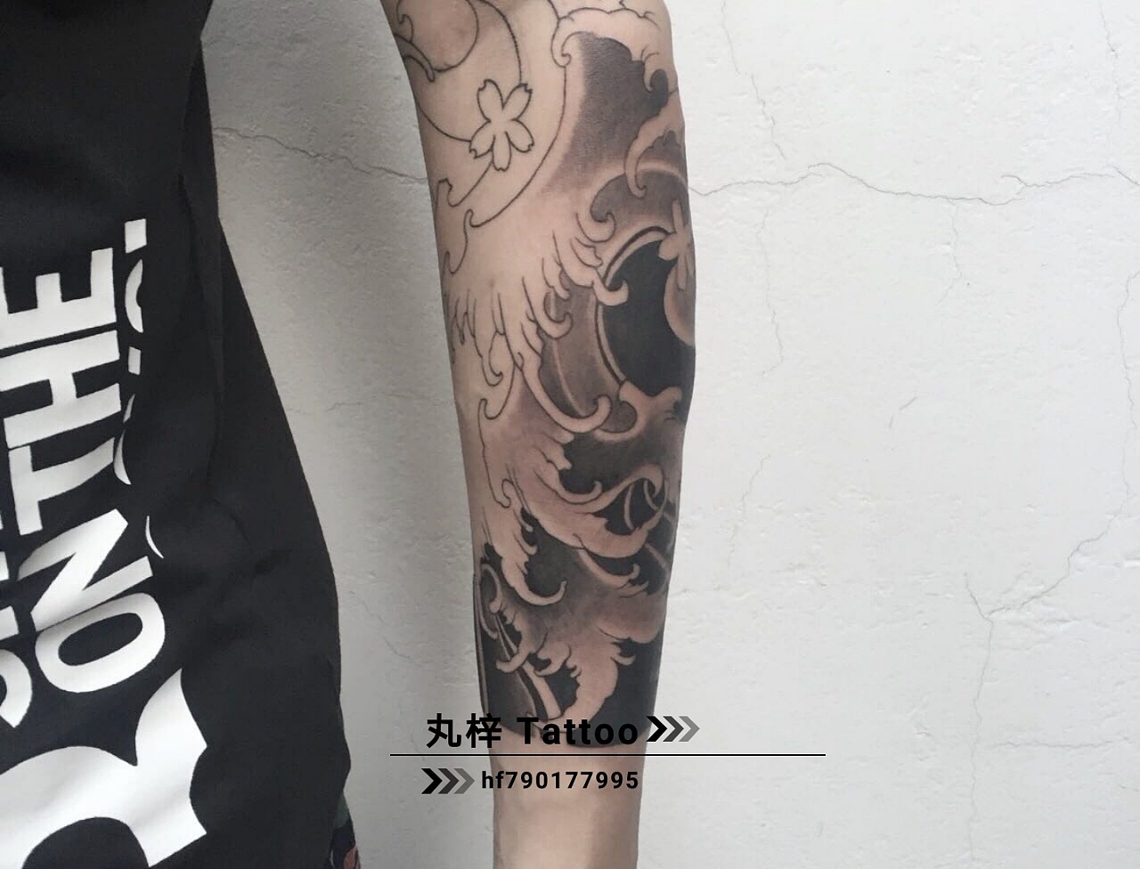 花臂麒麟纹身_大图_上海由龙刺青