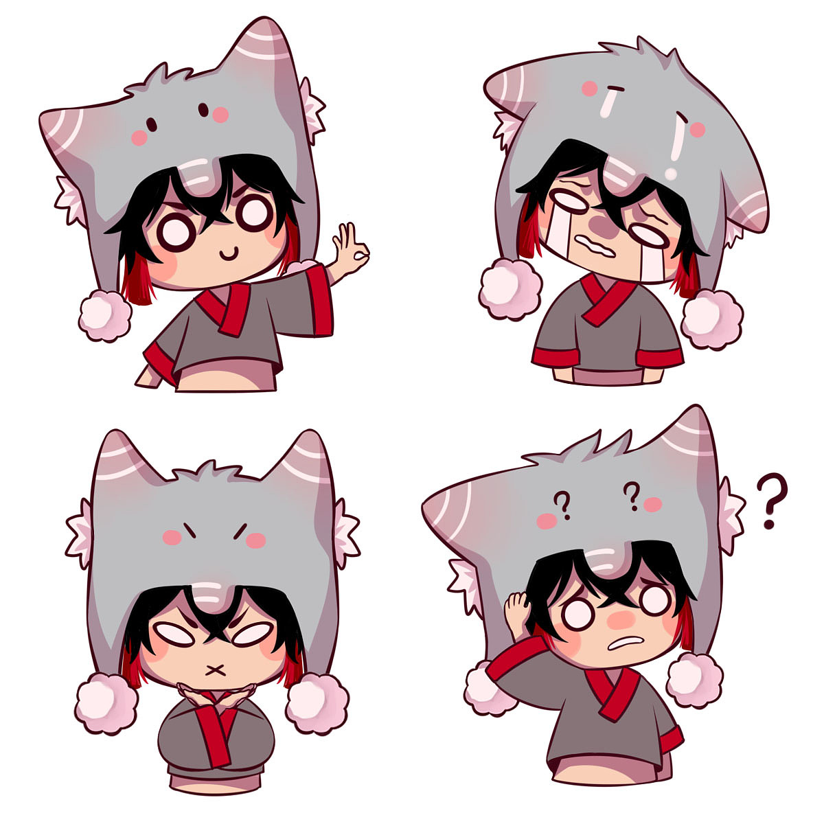 食梦貘主题表情包设计