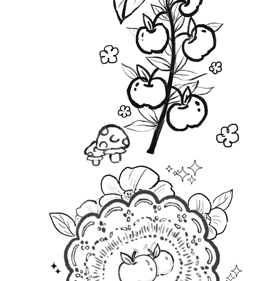 商稿-花框 童话风 古风 花卉（图ZMjczMzYxNTA4） - 商业插画 - 站酷设计师瑾玥de兔兔原创素材 - 站酷ZCOOL