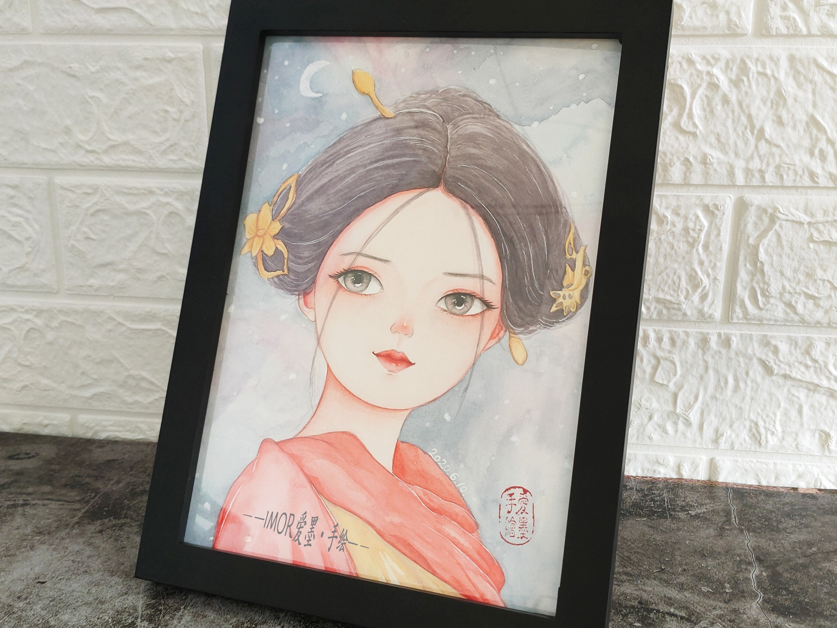 《传闻中的陈芊芊》红衣造型,古风水彩_爱墨手绘-站酷zcool