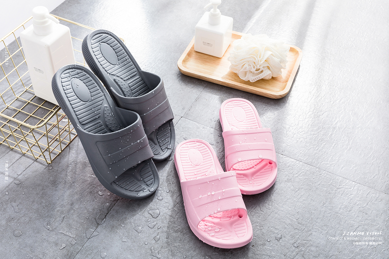 拖鞋摄影 | 简木视觉 × 成人凉鞋棉拖家居鞋 产品摄影（图ZMTc2Njc2NzYw） - 产品摄影 - 站酷设计师简木视觉原创素材 - 站酷ZCOOL