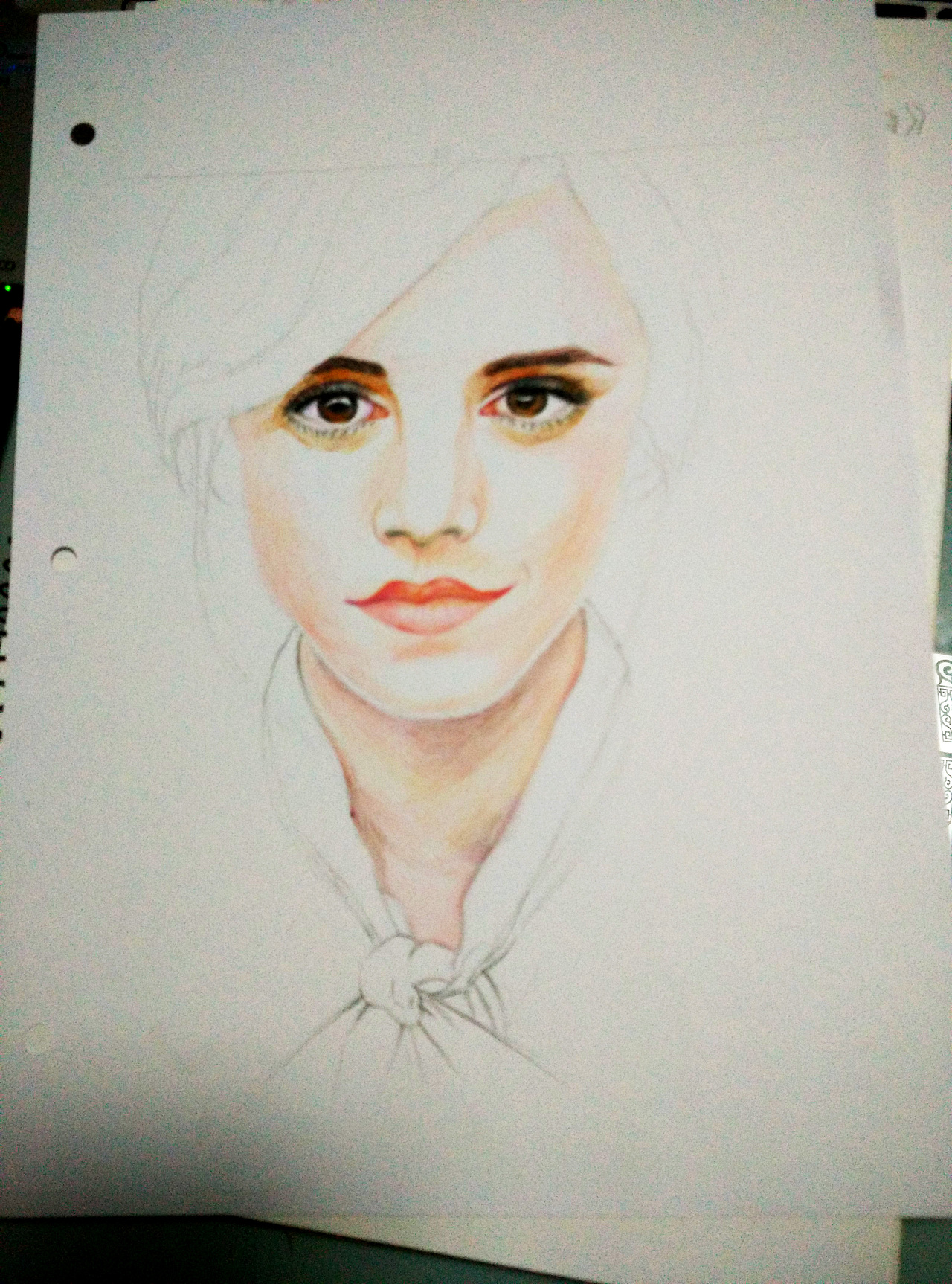 彩铅人物哈利波特郝敏