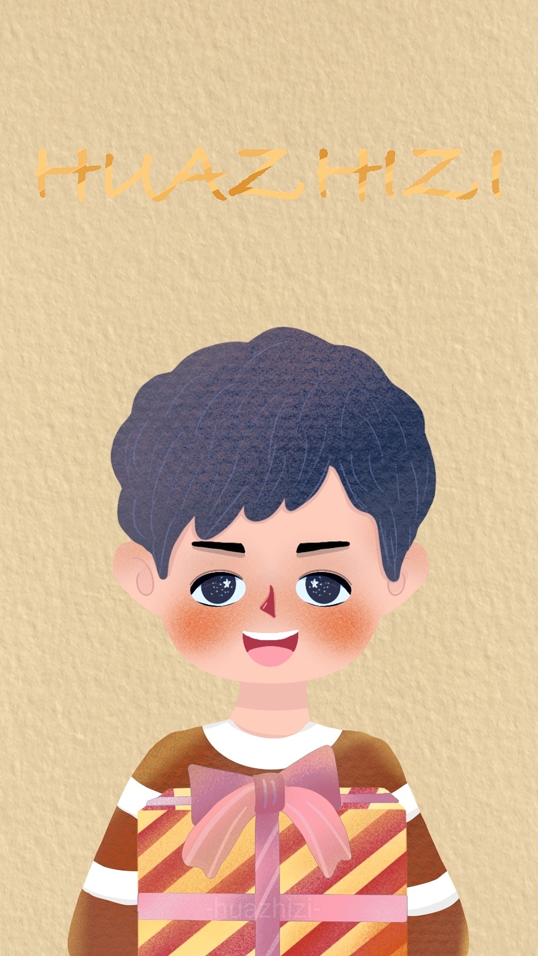 花栀子原创插画头像可爱女生男生壁纸