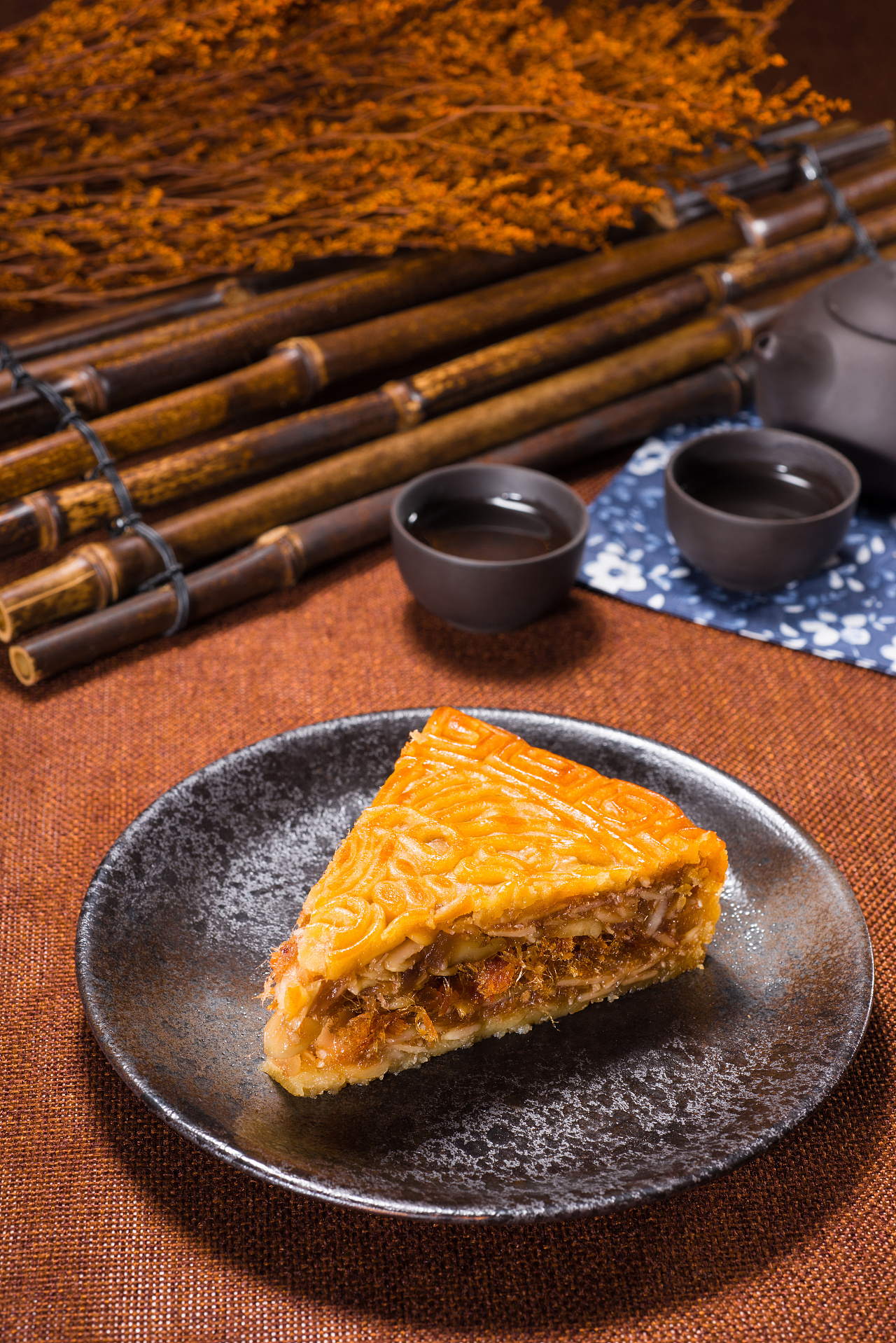 黄家月 摄影 中秋月饼 核桃 芝麻 杏仁 产品静物拍摄