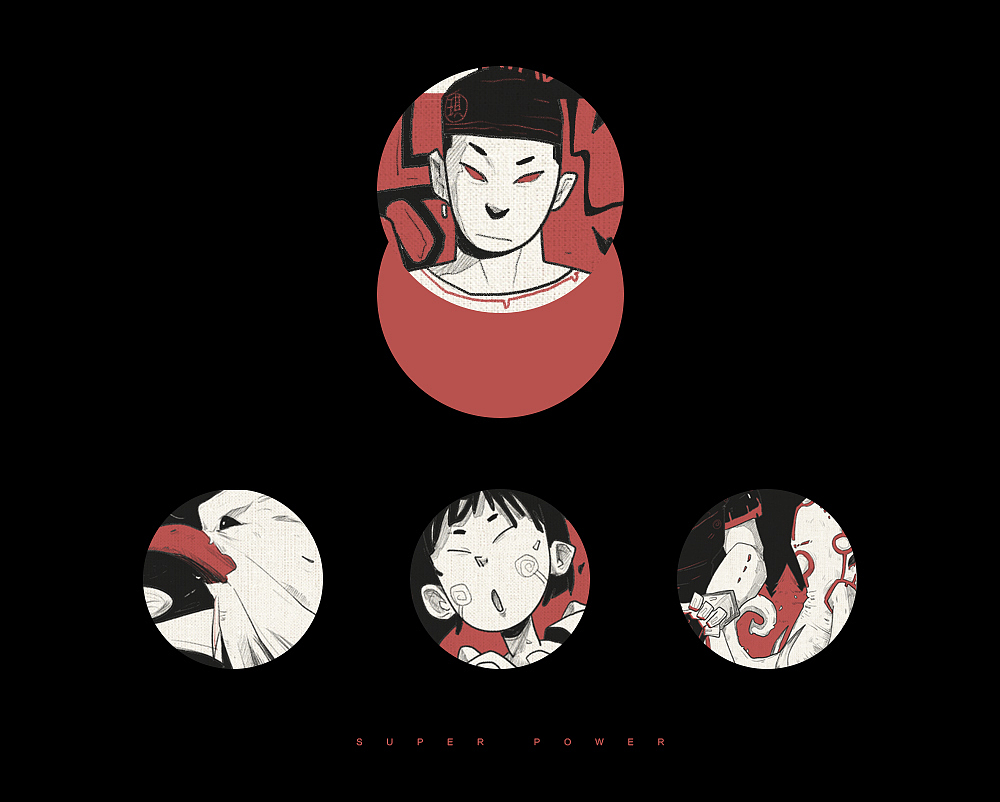 柴霖霖插画作品-SUPER POWER-九火宫