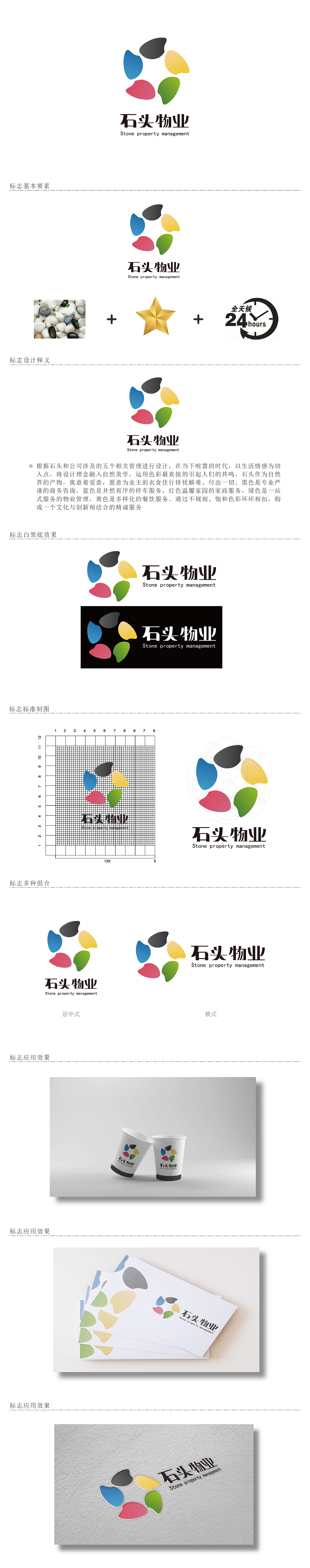 石头物业logo设计