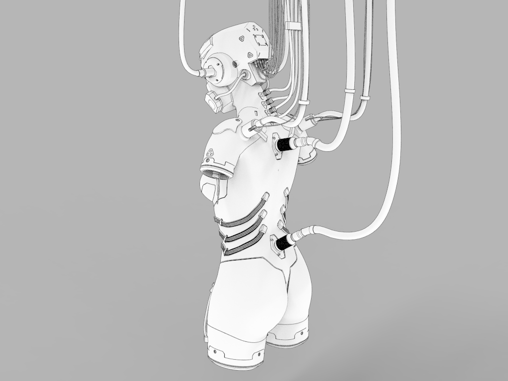 赛博风格机器人