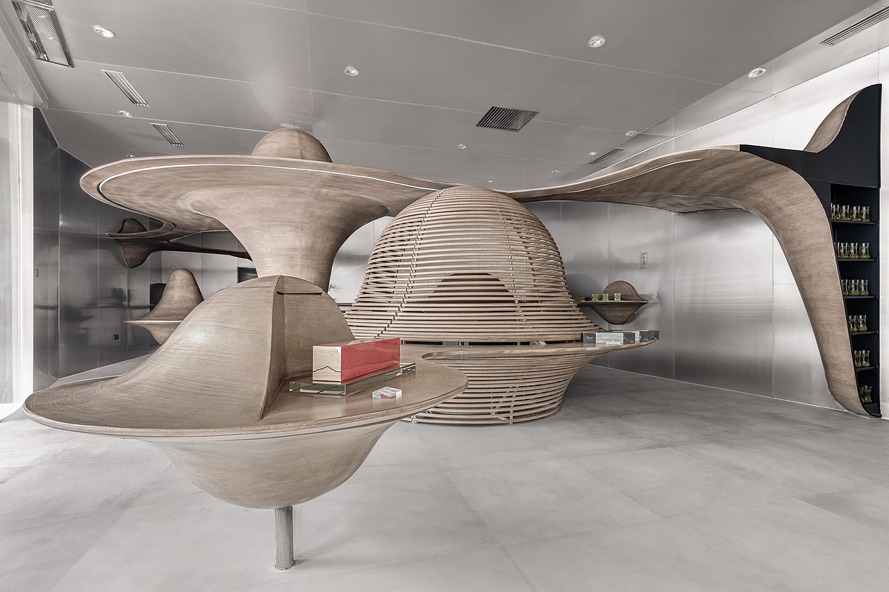 成都竹叶青云山空间体验店，饮个茶也能“云里雾里”（图ZMTgyNDExMjY4） - 建筑设计 - 站酷设计师专业购物中心设计原创素材 - 站酷ZCOOL