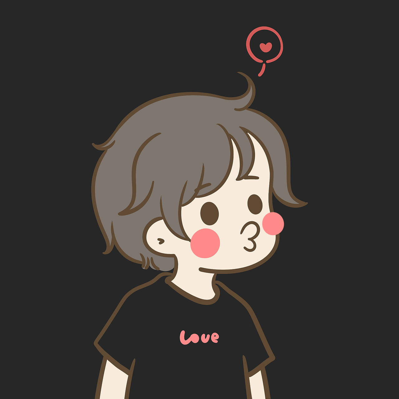 嘟嘟嘴、治愈双下巴😜（图ZMTg4MTYxNzM2） - 单幅漫画 - 站酷设计师小希与阿树原创素材 - 站酷ZCOOL