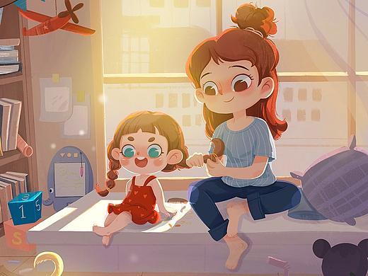 母親節(jié)（個人主頁-ZNDQ1ODU2ODg=） - 兒童插畫 - 站酷設(shè)計師米達Miranda原創(chuàng)素材 - 站酷ZCOOL