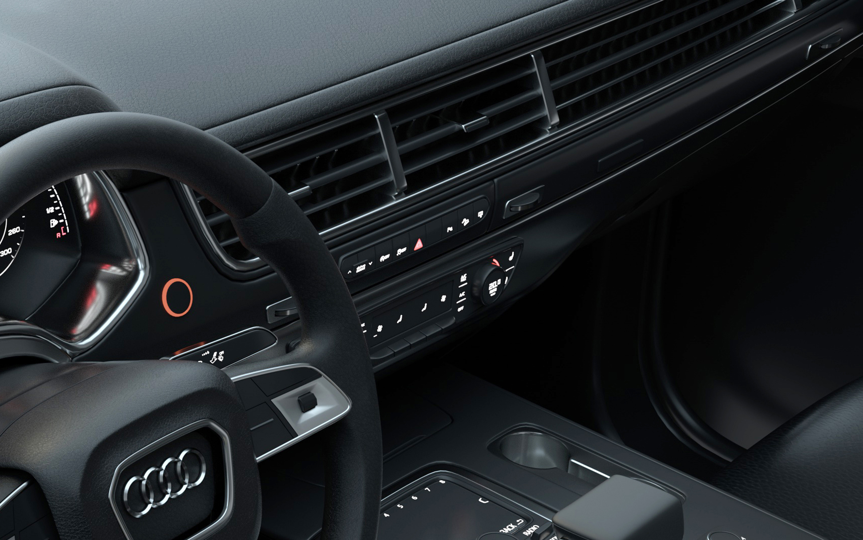 "奥迪汽车"内饰渲染