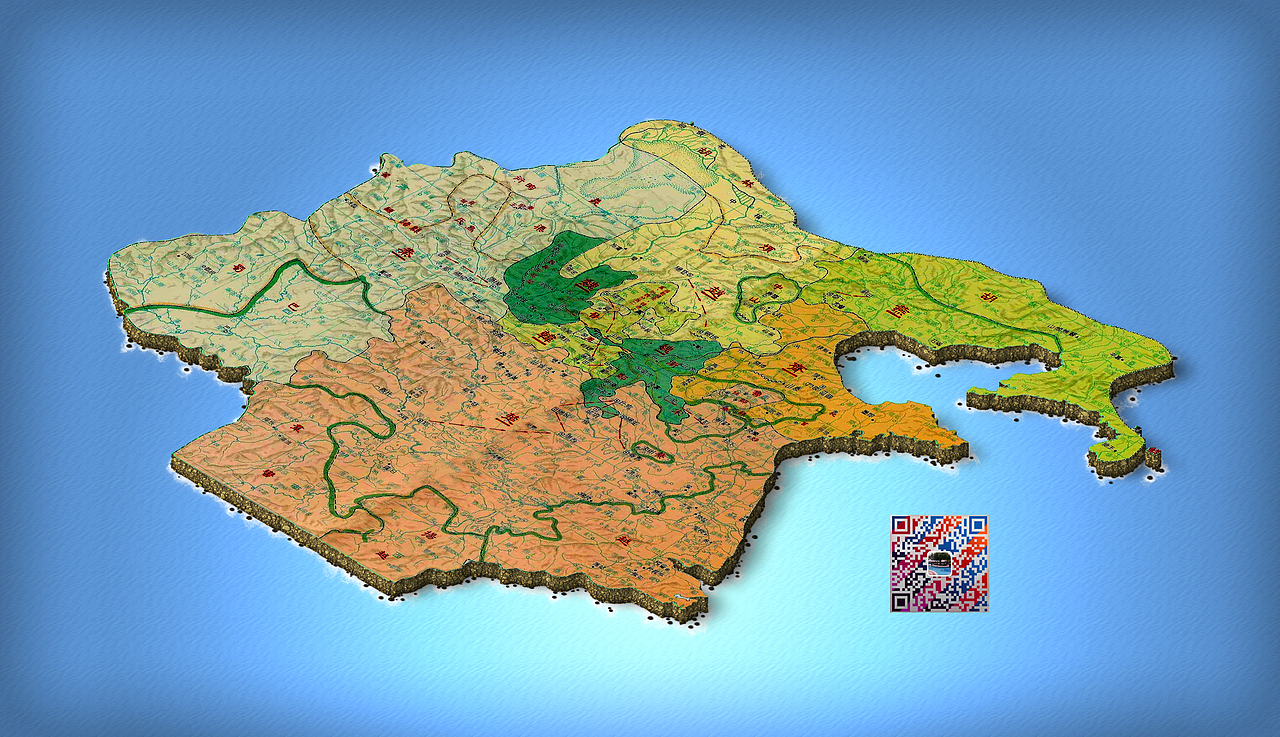 战国三维地图