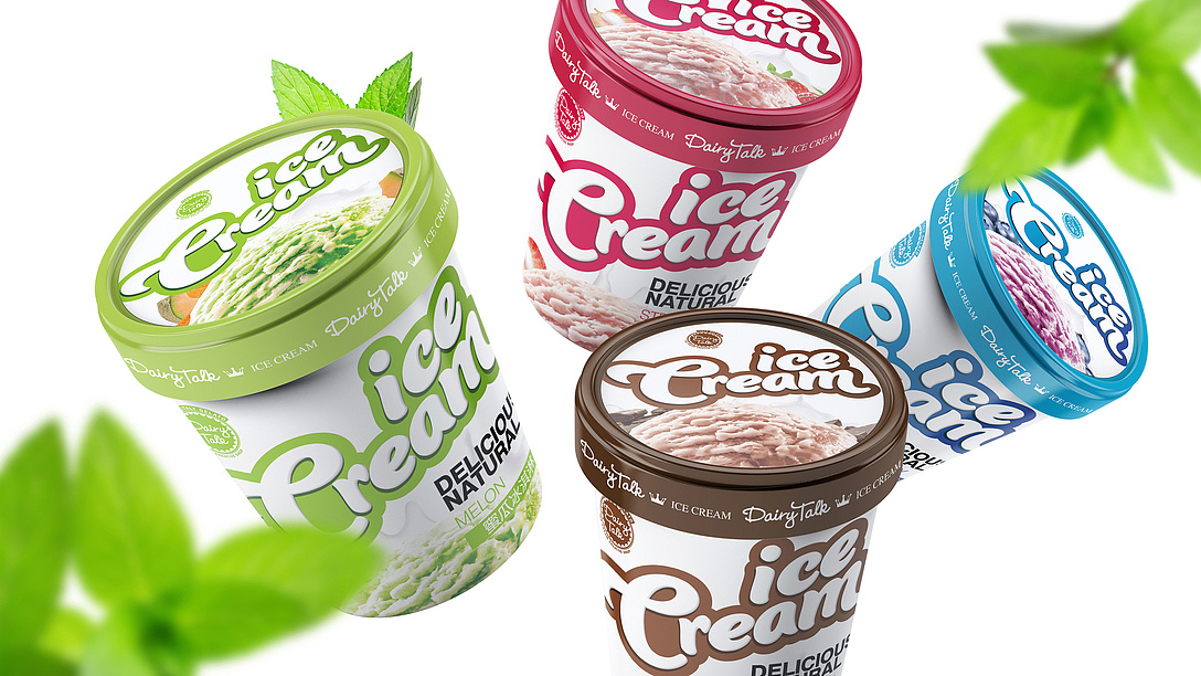 dairytalk ice cream冰淇淋包装设计|摩尼视觉原创