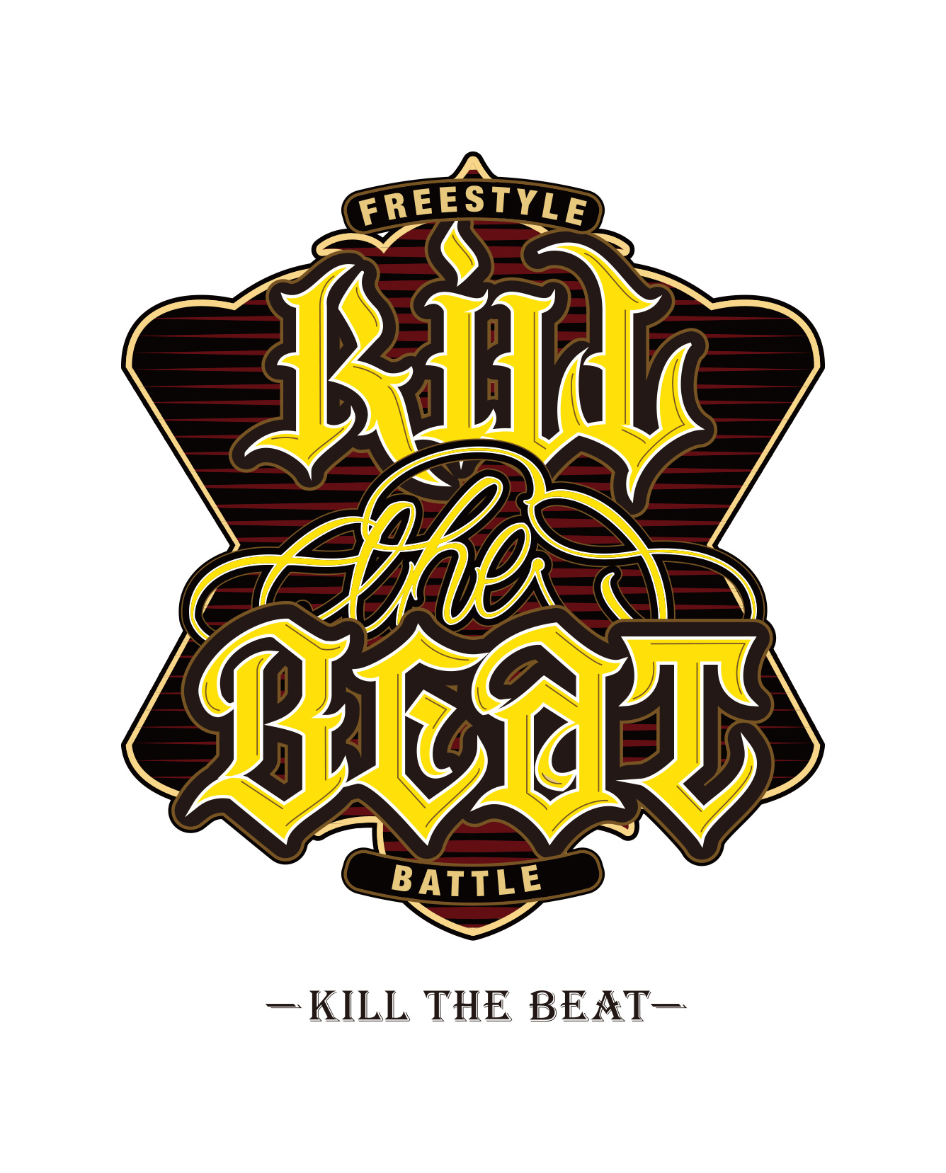 kill the beat街舞大赛logo设计
