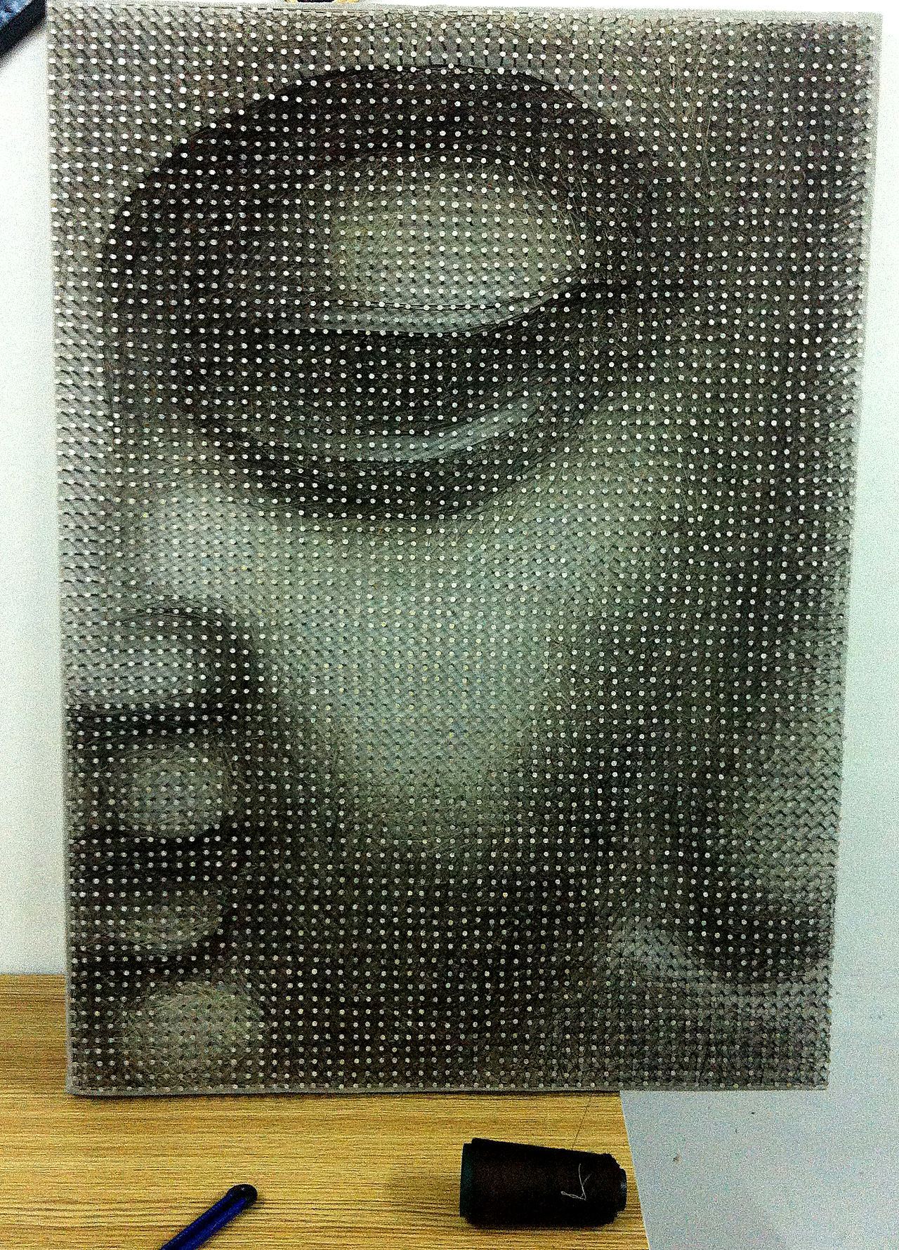 纤维艺术设计--佛半张脸（图ZOTA5MjAxNzY=） - 其他手工艺 - 站酷设计师费勤龙原创素材 - 站酷ZCOOL