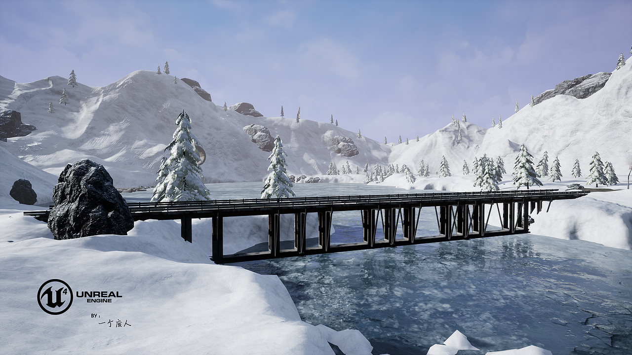 ue4雪景