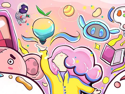 涂鸦插画（个人主页-ZNTMxNjA4Mjg=） - 创作习作 - 站酷设计师落落落泺原创素材 - 站酷ZCOOL