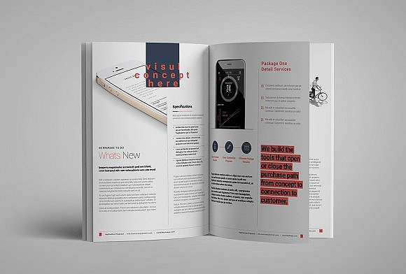 红色高端大气产品介绍画册模板（图ZODQzNzU2ODA=） - 书籍/画册 - 站酷设计师吾爱排版原创素材 - 站酷ZCOOL