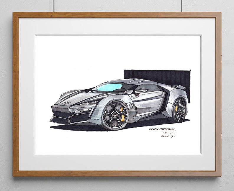 《速度与激情》7车型写生