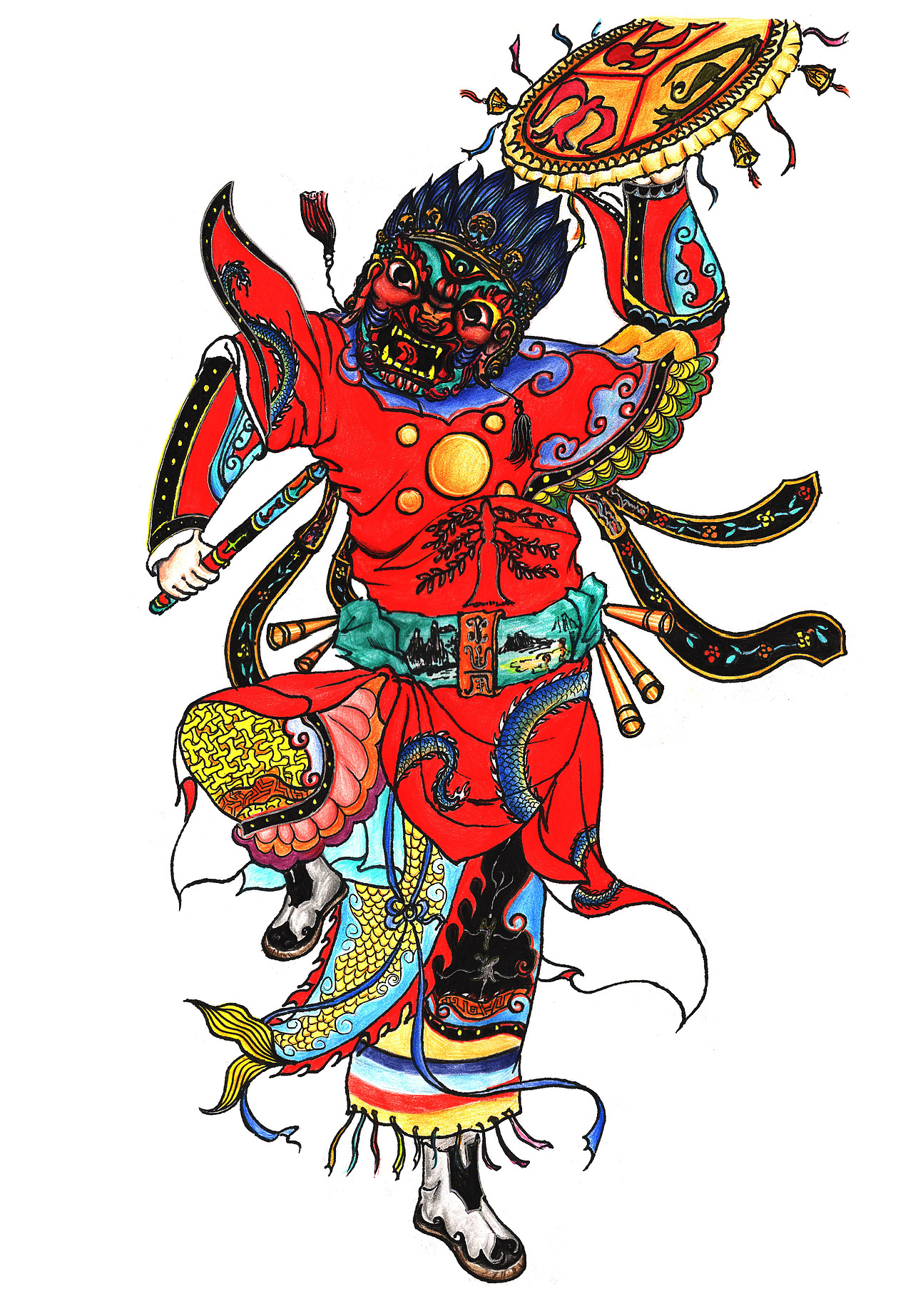 萨满文化插画系列作品
