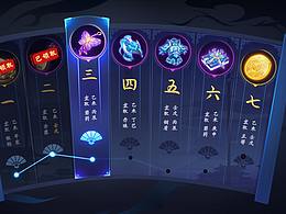 手繪中國風-七天簽到界面