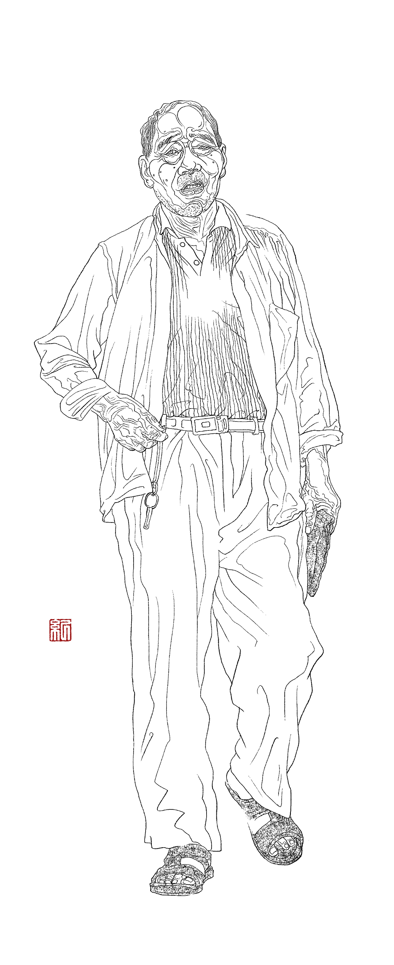 纪保超数字线描系列