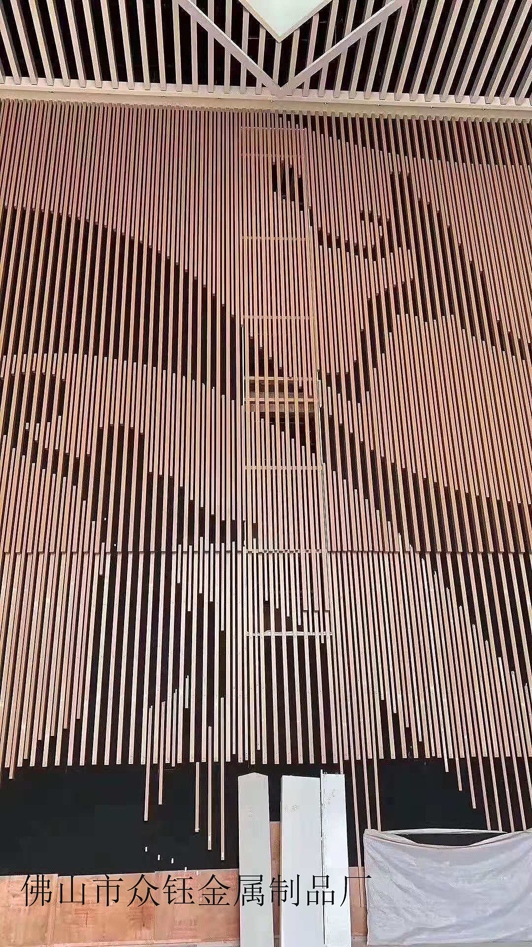 不锈钢双色仿古山峦屏风