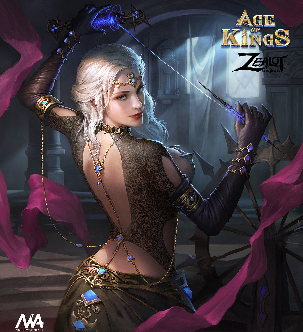 NWA原创 |《王权争霸（Age of Kings）》人物卡牌插画（图ZNzc0Njg4ODg=） - 商业插画 - 站酷设计师QueenStudios原创素材 - 站酷ZCOOL